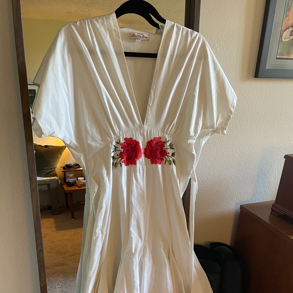 MARA HOFFMAN EMBROIDERED DRESS